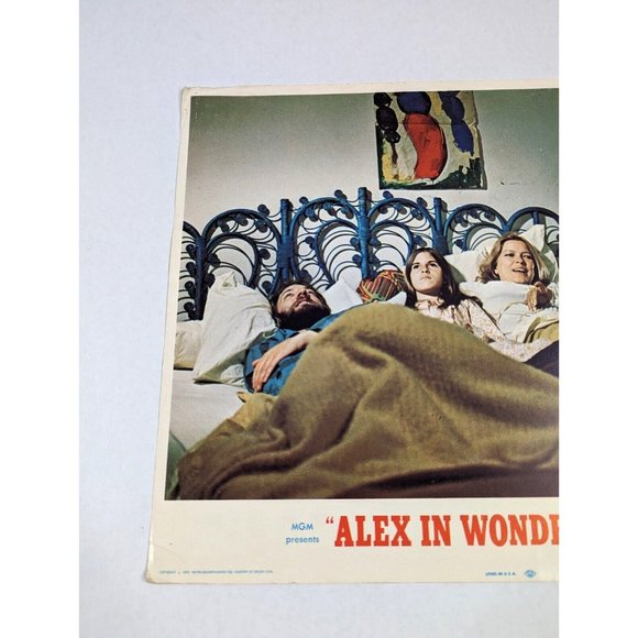 Lot of 2 Alex In Wonderland 1970 Movie Lobby Cards Comedy Donald Sutherland VTG - Picture 12 of 14